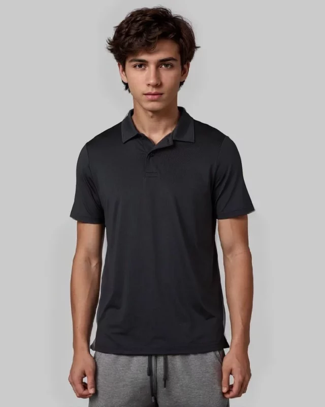 Mens Classic Casual Polo Black 1