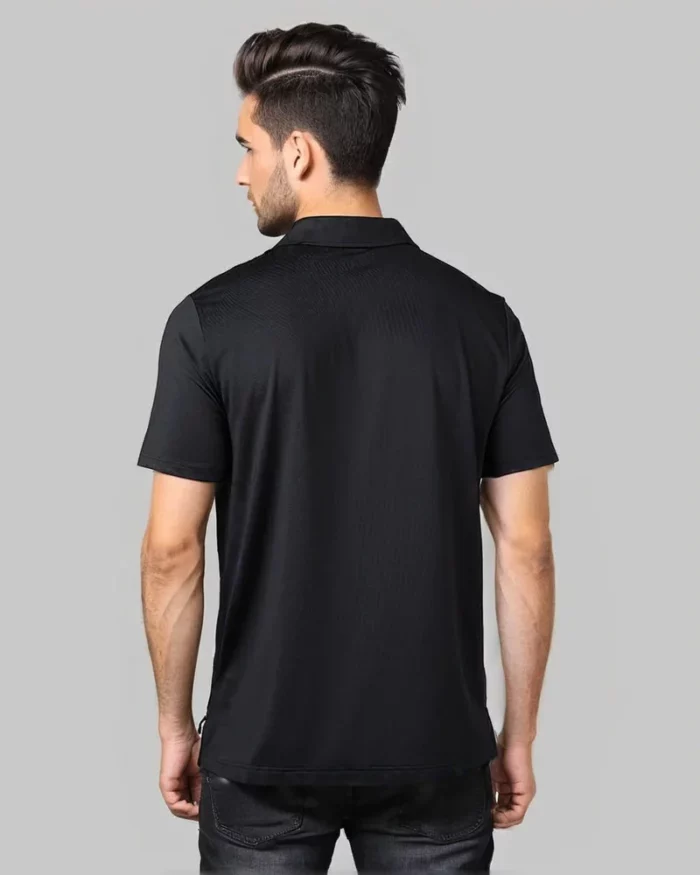 Mens Classic Casual Polo Black 3