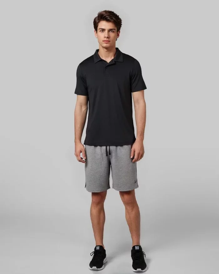 Mens Classic Casual Polo Black 4