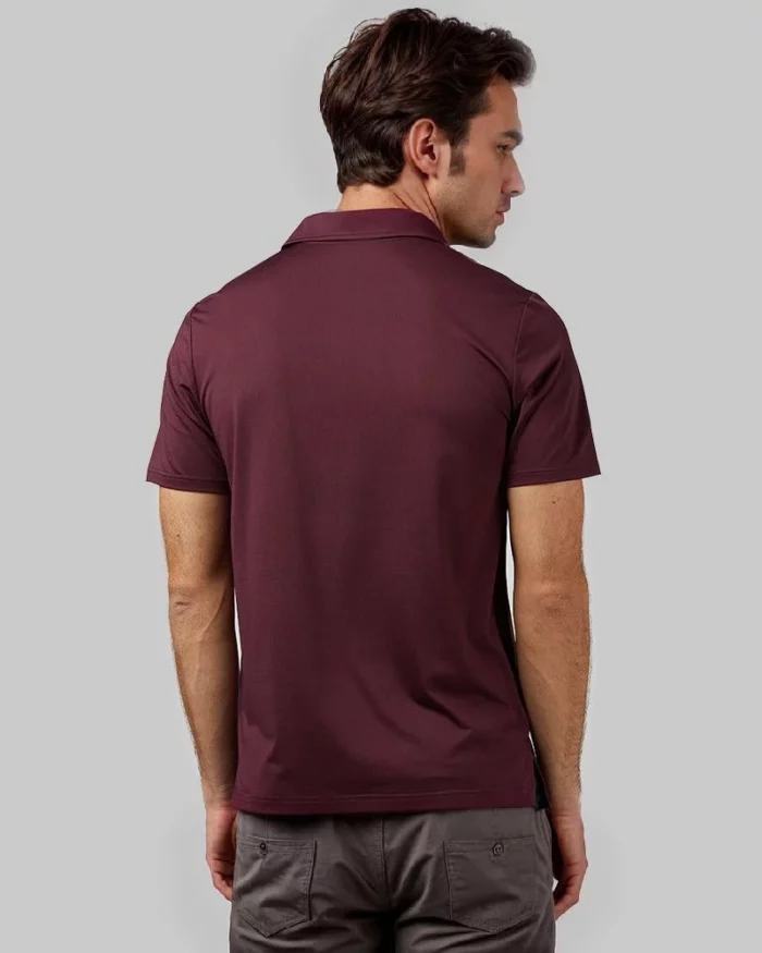 Mens Classic Casual Polo Oxblood 3
