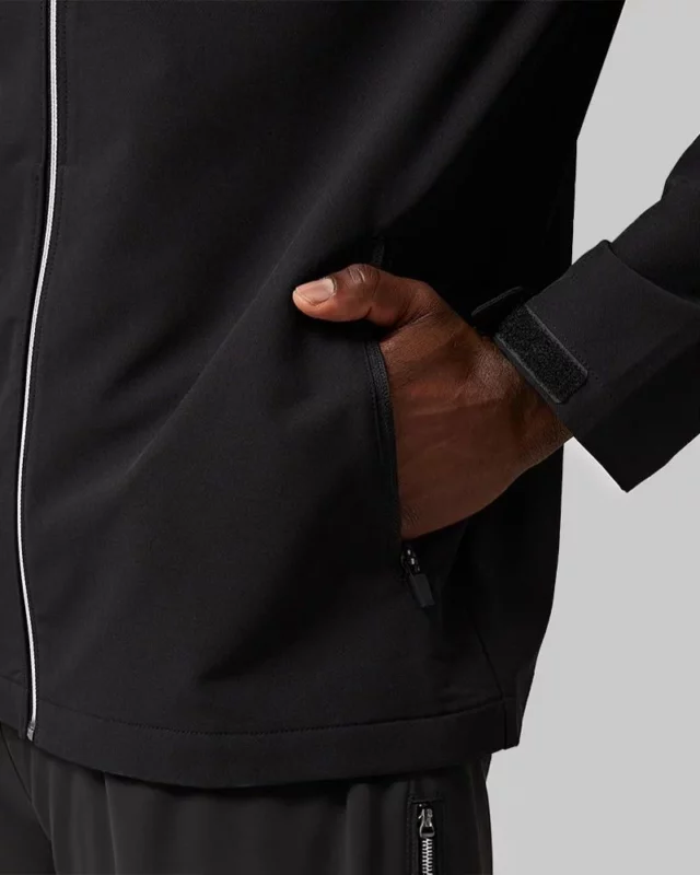 Mens Lightweight Hooded Jacket Black 2