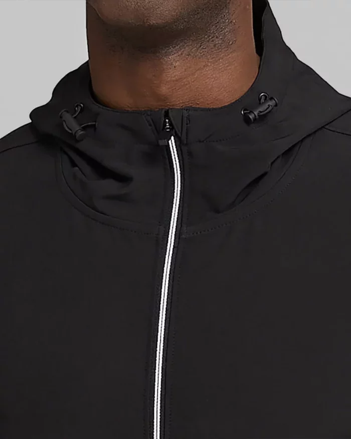 Mens Lightweight Hooded Jacket Black 3