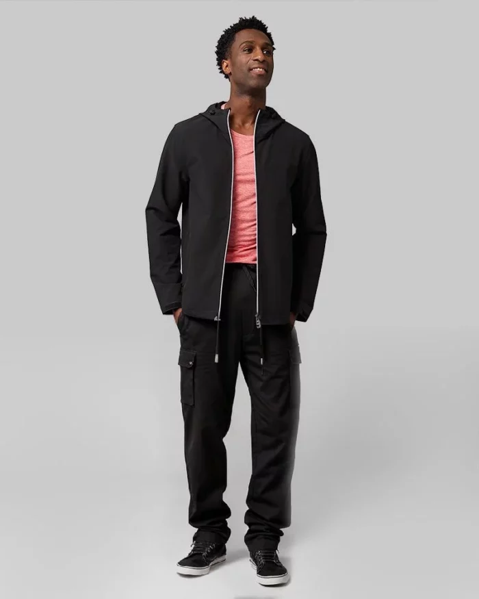 Mens Lightweight Hooded Jacket Black 6
