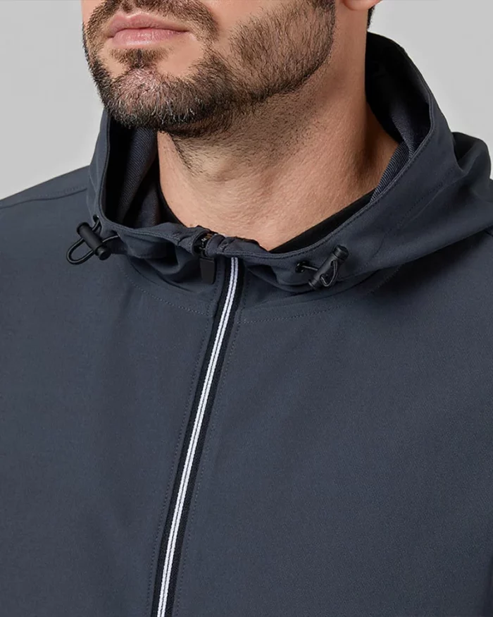 Mens Lightweight Hooded Jacket Grey Harbor 3