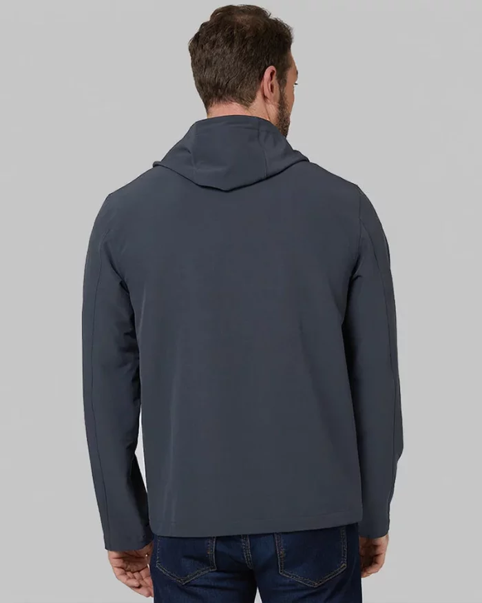 Mens Lightweight Hooded Jacket Grey Harbor 5