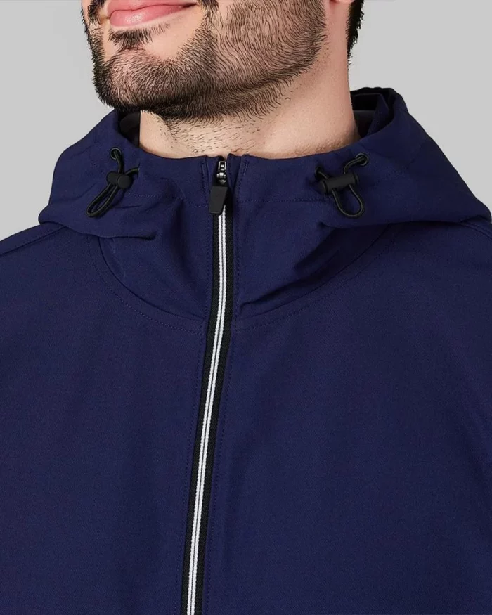 Mens Lightweight Hooded Jacket Night Blue 3