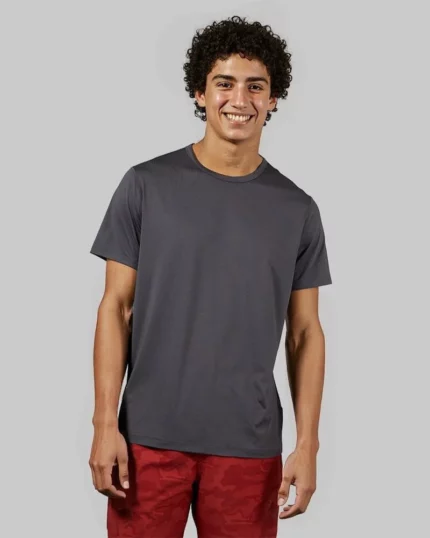 Men's Performance Crew Neck T-Shirt - Iron