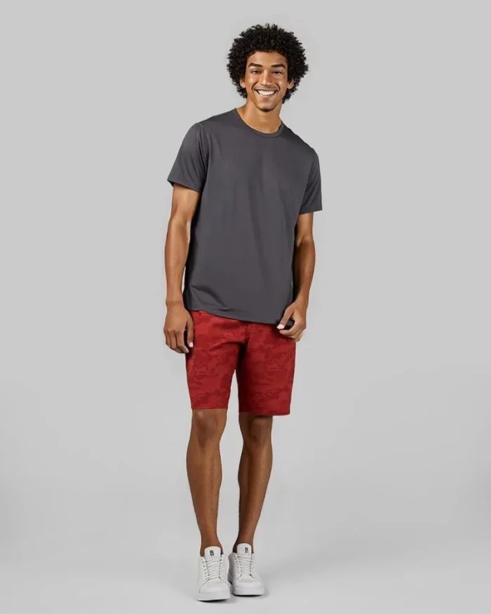 Mens Performance Crew Neck T Shirt Iron 4