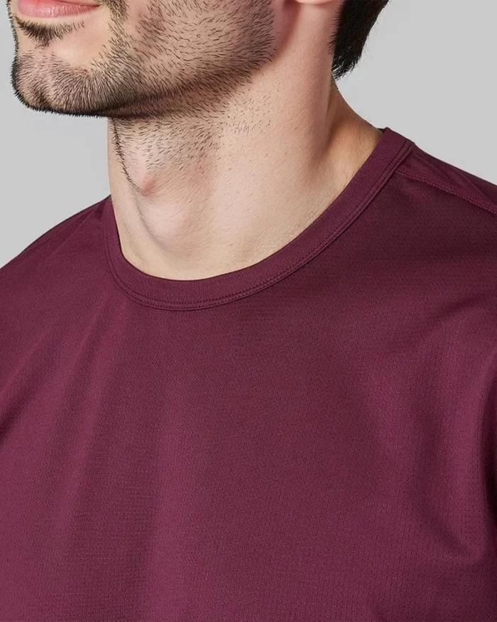 Mens Performance Crew Neck T Shirt Pomegranate 2