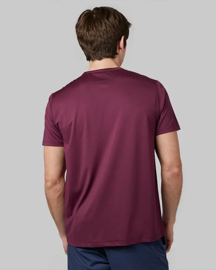 Mens Performance Crew Neck T Shirt Pomegranate 3