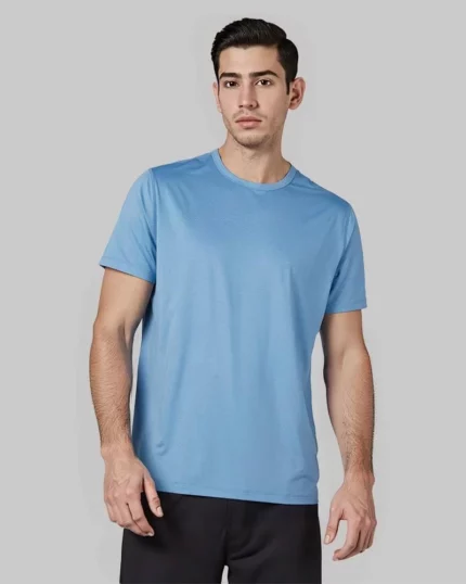 Men's Performance Crew Neck T-Shirt - Sky Blue