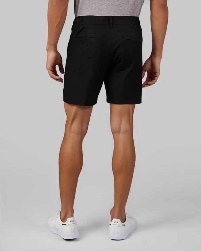 Mens Smart Casual Chino Shorts Black 3