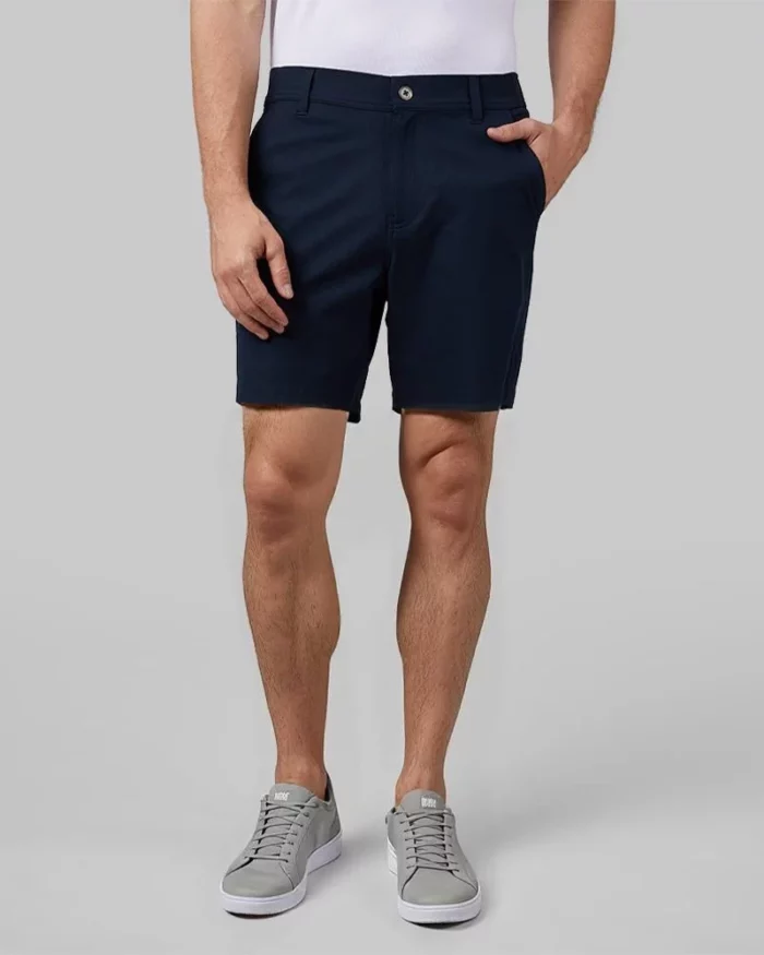 Mens Smart Casual Chino Shorts Dark Navy 1