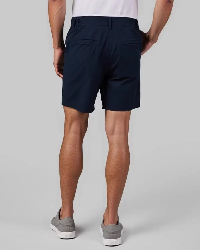 Mens Smart Casual Chino Shorts Dark Navy 3