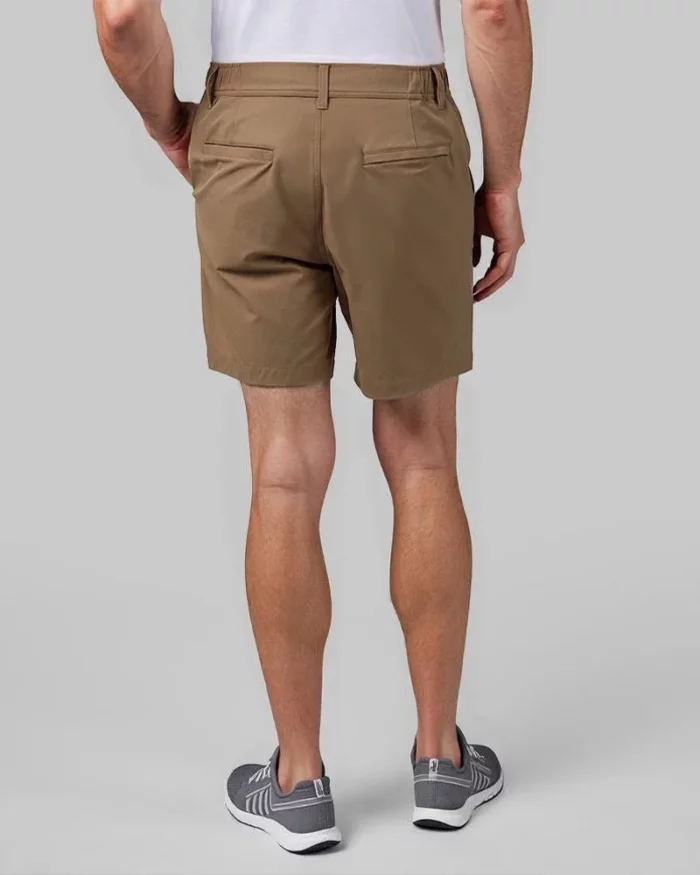 Mens Smart Casual Chino Shorts Desert Taupe 3