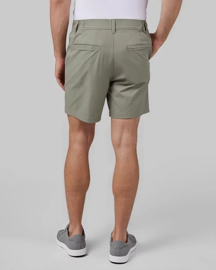Mens Smart Casual Chino Shorts Forest Fog 3