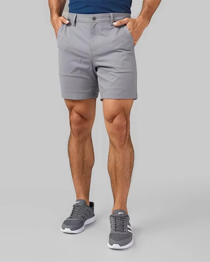 Mens Smart Casual Chino Shorts Storm Sky 1